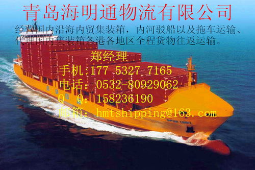 青岛海运集装箱物流拖车内贸国内运输货运货代企业代理公司